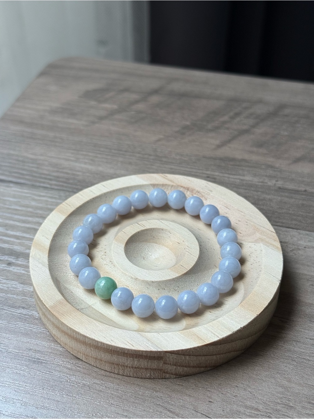 Natural Rich Lavender Jade Bracelet 8mm